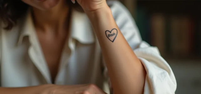 Idées inspirantes de tatouages de cœur avec prénom pour un symbole unique Idées inspirantes de tatouages de cœur avec prénom pour un symbole unique